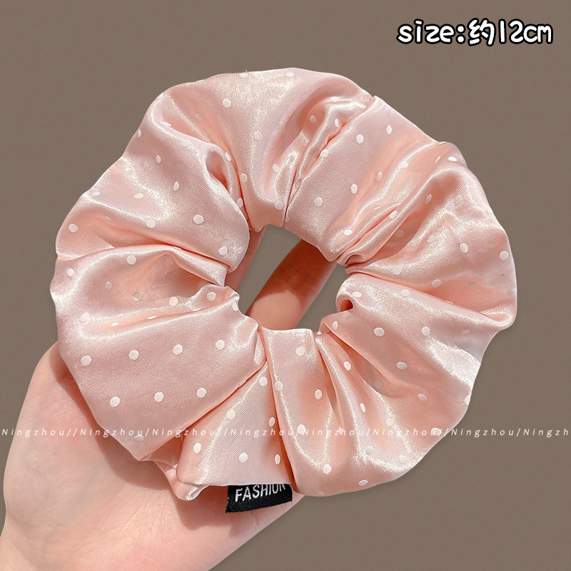 Cuerdas de cabello de viento pastoral pequeñas y altos valores faciales, anillo de cabello de intestino grande, sensación de una niña de banda de goma flácida, cuerdas de malla de banda de bola de cabeza