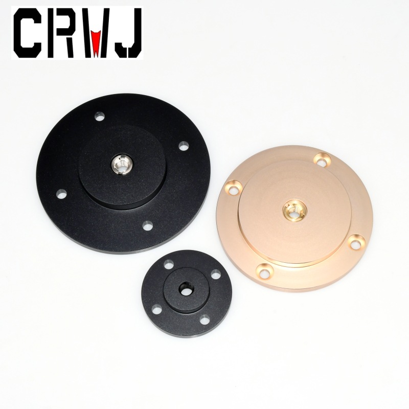 Outdoor camping pizza plate connector solid wood table diy projector aluminum alloy flange plate tripod accessories