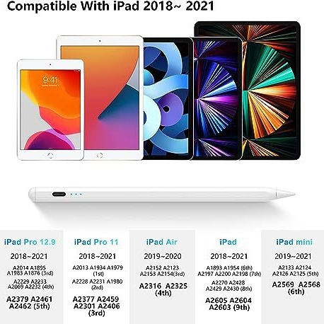 Lápiz capacitivo activo para la tableta de Apple Stylus de succión magnética anti-Falso táctil lápiz táctil iPad pantalla digital lápiz táctil