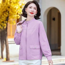 立领短款风衣外套女2025年新款早秋薄款百搭时尚洋气休闲开衫上衣