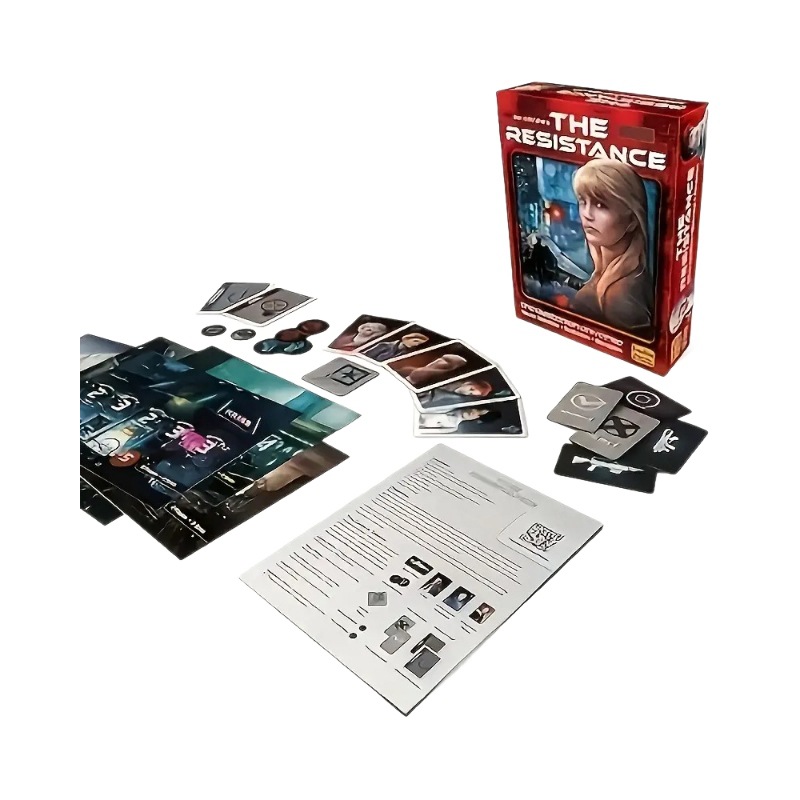 Das Widerstands-Kartenspiel (englische Version) für Eltern und Kinder – Strategie-Brettspiel_voghion.com
