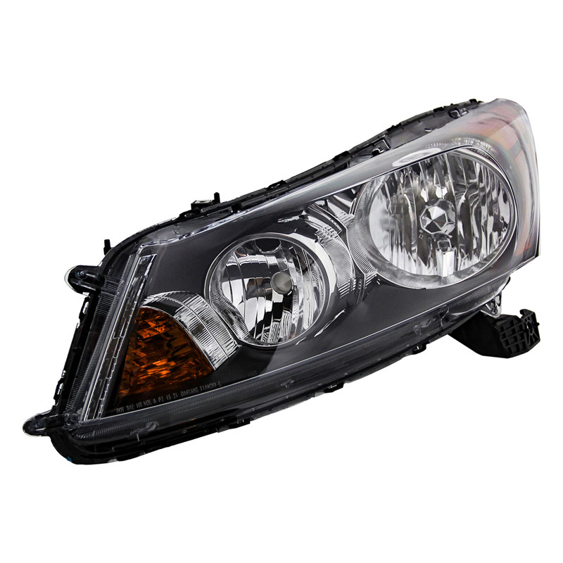 Faros Delanteros Negros Semi-Ensamblados Originales para Honda Accord Versión Estadounidense, Años 08-12