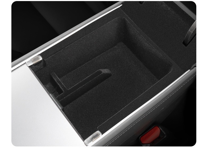 Applicable to the Updated Version of Model Y/3 Tesla Yl Central Control Storage Box Armrest Box Tesla Central Control Storage Box