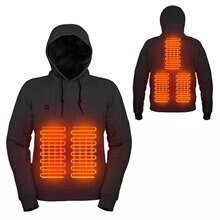Cross-Border Men's USB Heated Sweatshirt Warm Casual Clothing Electric Heated Hooded Heated Pullover Sweatshirt Heated Clothing Cross-Border Men's USB Heated Sweatshirt Warm Casual Clothing Electric Heated Hooded Heated Pullover Sweatshirt Heated Clothing