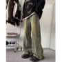 水洗美式夏季宽松牛仔裤