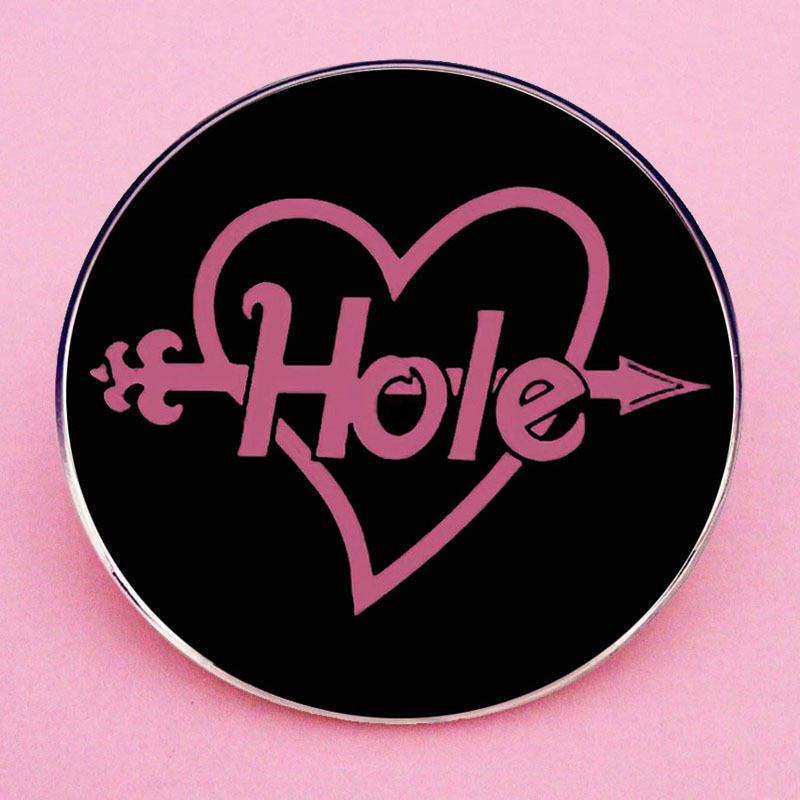 홀 동굴 밴드 브로치 대체 록 음악 핀 배지 금속 합금 배지 액세서리