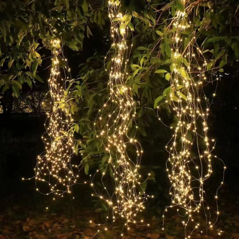 Outdoor Waterproof Solar String Lights Battery Box USB Tree Vine Lights Ponytail Lights Christmas Copper Wire Lights Tree Vine String Lights Outdoor Waterproof Solar String Lights Battery Box USB Tree Vine Lights Ponytail Lights Christmas Copper Wire Lights Tree Vine String Lights
