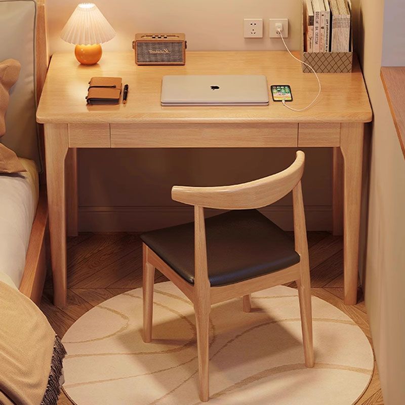 All-Solid Wood Desk for Home Use, Simple Office Desk for Bedroom, Computer Desk for Small Apartments, Student Study Desk, Writing Desk