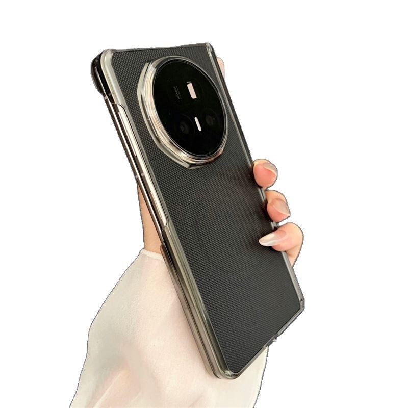 适用华为荣耀Magic V5折叠屏翻盖双中轴全包手机壳磁吸皮纹保护套|undefined