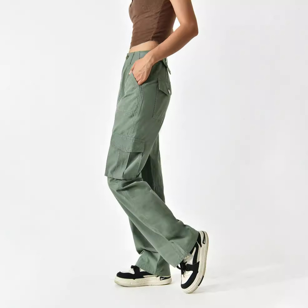 Pantalones cargo versátiles y holgados de Amazon para mujer, pantalones de mujer modernos y ajustados con múltiples bolsillos