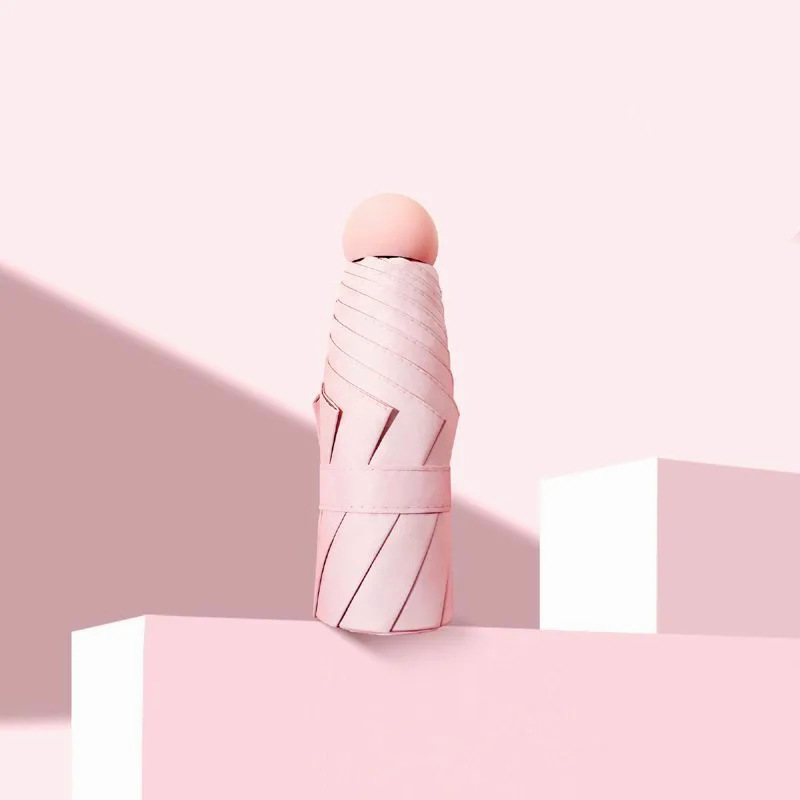 日傘、日焼け止め、コンパクト、ポータブル日傘、女性用傘、晴雨兼用傘、紫外線防止ビニール日傘