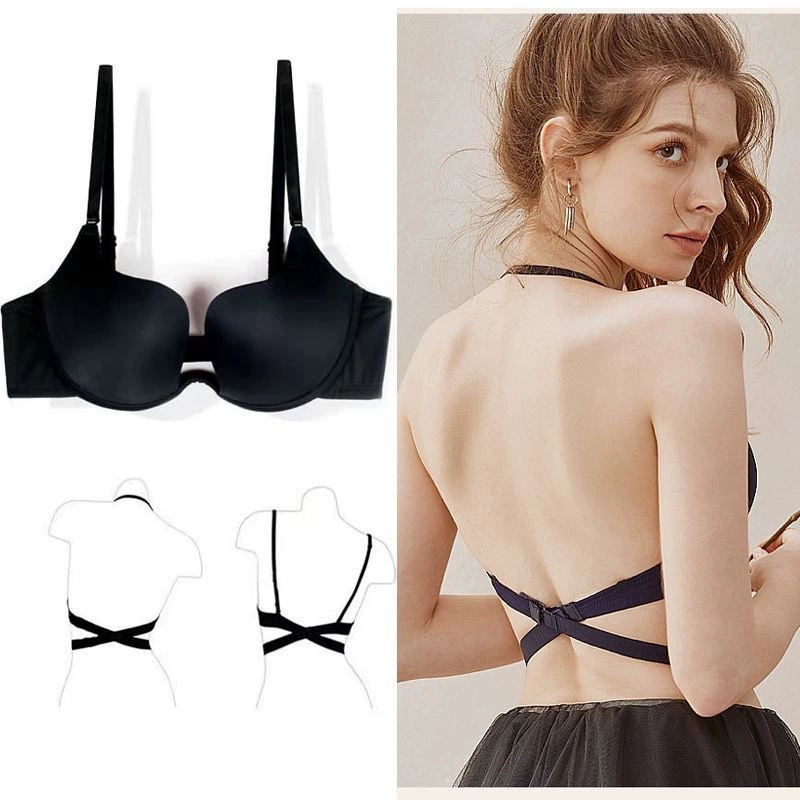 Не Visible underwear? - translation: Невидимое нижнее белье, sexy supporting push up bra, свадебное платье, топи бюстгальтер, без спинки, красивая спина