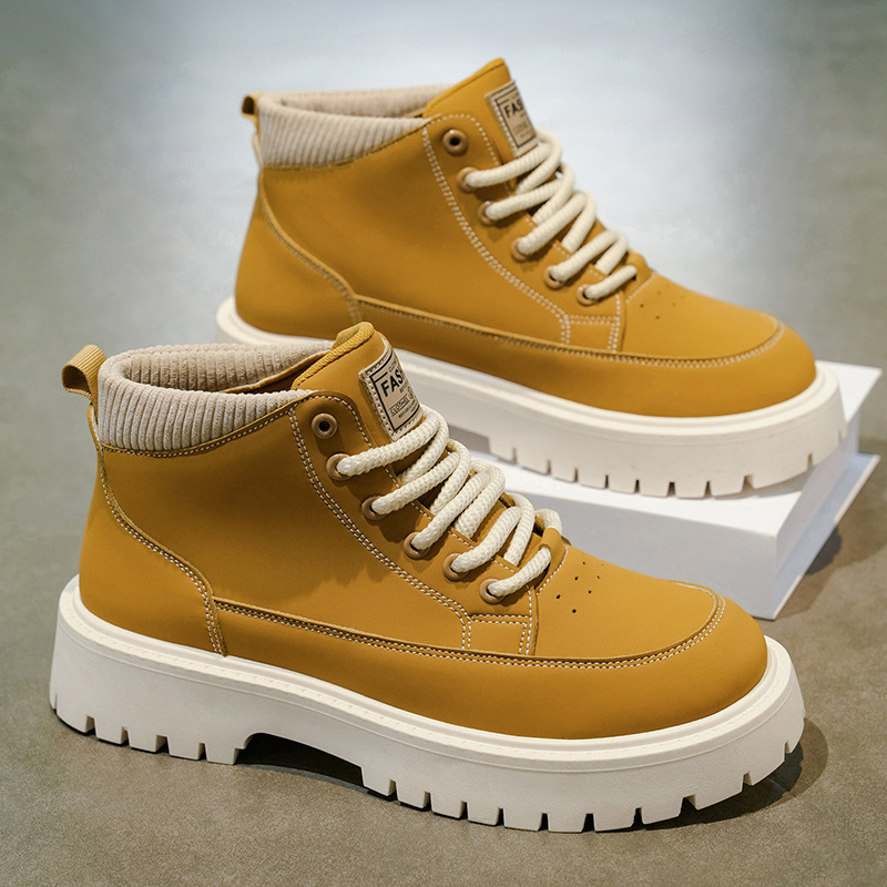 Martin botas para hombres 2025 nuevo otoño zapatos de altura hombres botas de trabajo casuales botas de tendencia botas de moda con suela gruesa image 3