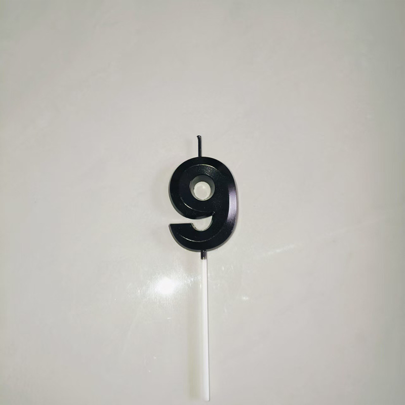 Vela de cumpleaños digital de la ópera al por mayor, fiesta romántica creativa, vela dorada y plateada, decoración de pastel de un año