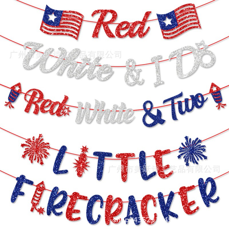 El nuevo Día de la Independencia de EE. UU. Decora la bandera, la fiesta de cumpleaños, la bandera de EE. UU.