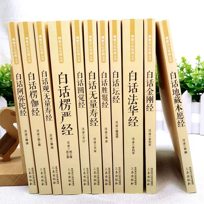 佛经文化经典全套11册 原文注释文白对照 白话法华经楞伽经楞严经