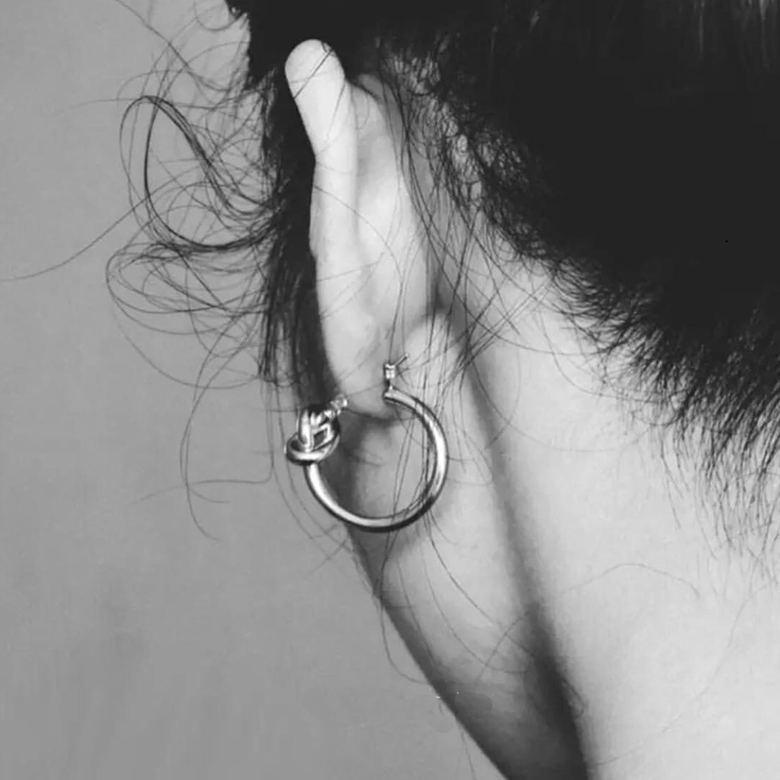 Melody Vintage Minimalist Circular Knot Earrings For Women_voghion.com