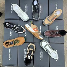 工厂库存杂款鞋跨境贸易高弹底鞋子福建男休闲运动鞋地摊跑江湖鞋