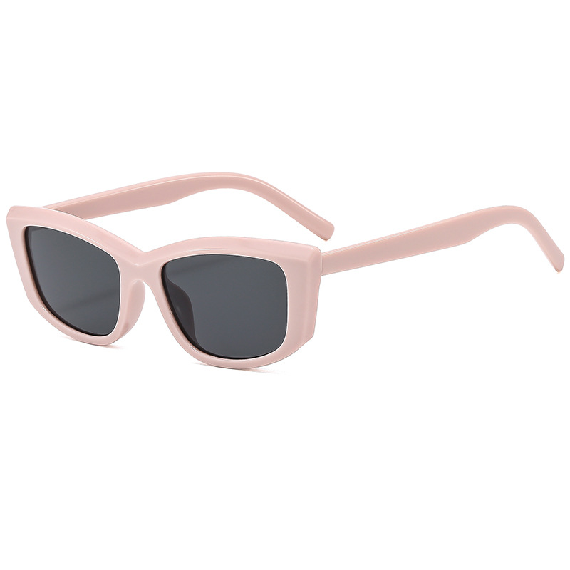 Eleganta cat-eye solglasögon för män och kvinnor oval båge_voghion.com