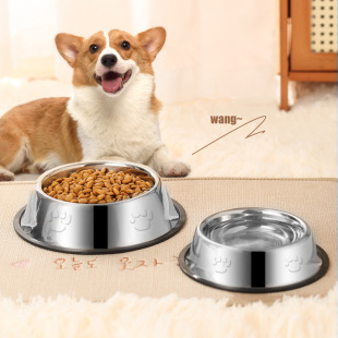 Pet supplies stainless steel bowl cat food Pet Bowl cat bowl wholesale pet tableware Cat Basin Dog Basin Pet Bowl dog bowl