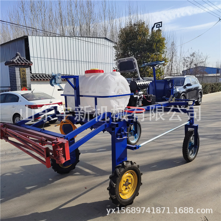 四轮自走式打药机农田杀虫喷药机 18马力高架打药车