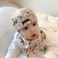 嬰兒帽子春秋薄款幼兒男寶寶女純棉秋冬海盜帽新生兒頭巾胎帽可愛