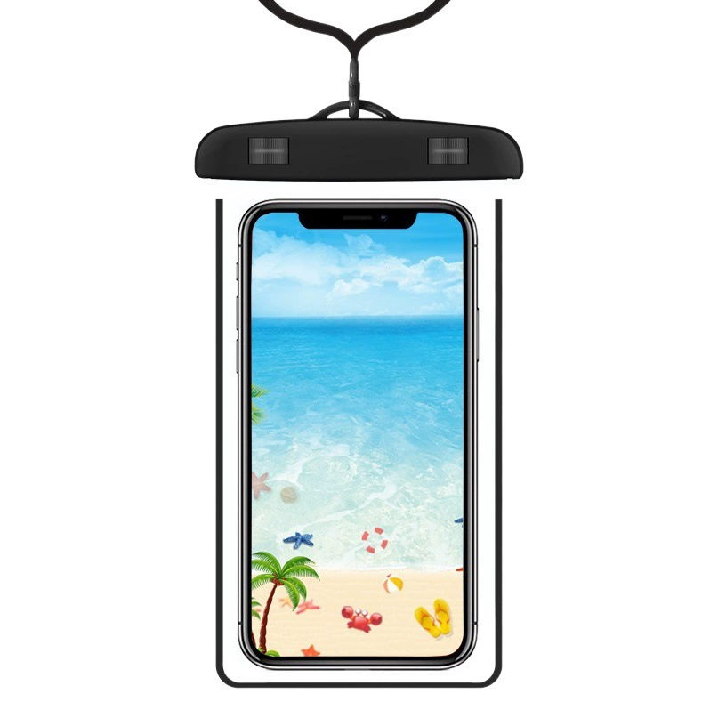 Сумка ПВК светящей сумки мобильного телефона водоустойчивой прозрачная водоустойчивая плавая дневная ЗАГЕРМЕТИЗИРОВАННАЯ водоустойчивая сумка для экрана касания всадника