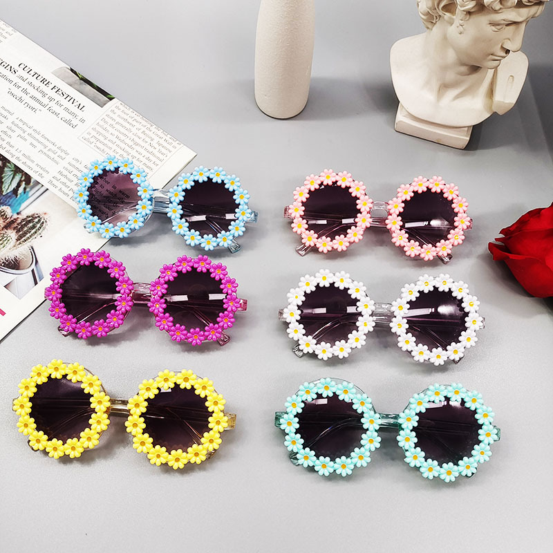 Simple Style Flower Uv400 Kids Sunglasses display picture 3