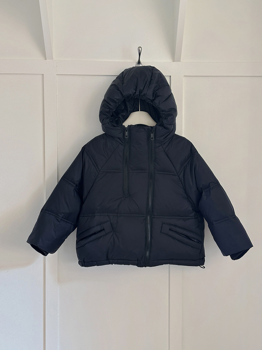 Niños otoño y invierno coreano corto con capuzas ropa de ocio para niños y niñas ropa de seda de plumón abrigo al por mayor