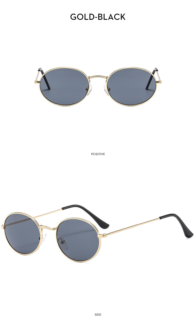 13g Weight Full Frame Glasses Structure Sunglasses Classification PC, UV400 Protection Lens Material Oval Frame Glasses Style Outdoor, Travel Occasion Solid Color Pattern Unisex Gender Streetwear Style Streetwear Solid Color PC UV400 Protection Oval Frame Full Frame Men's Sunglasses 13