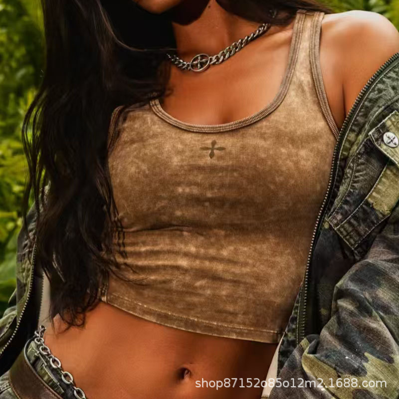 Smfk Storm Retro Motorcycle Vest Workwear Washed Cotton Top 25 Years New Style