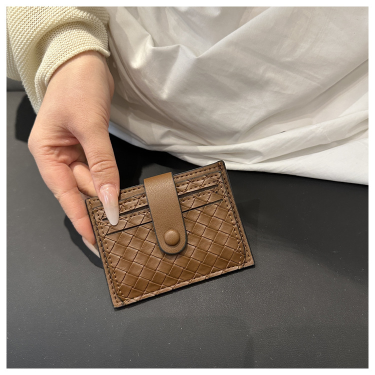 33g Weight Polyester Lining Material Magnetic Buckle Closure Type / Strap Type Card Holder Bags Type Daily Occasion PU Material Solid Color Pattern All Seasons Season Unisex Gender Basic, Classic Style Style Square Shape Unisex Solid Color PU Magnetic Buckle Card Holders 3