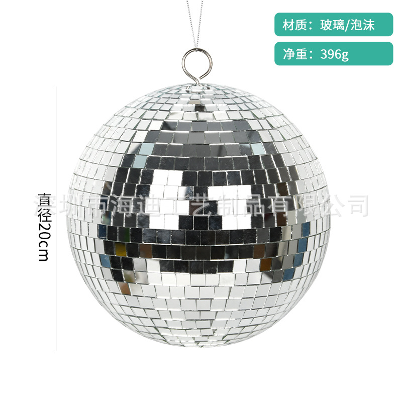 Espejo de vidrio de bar de boda ktvdisco discoteca iluminación de escenario bola láser oro plata bola reflectante roja