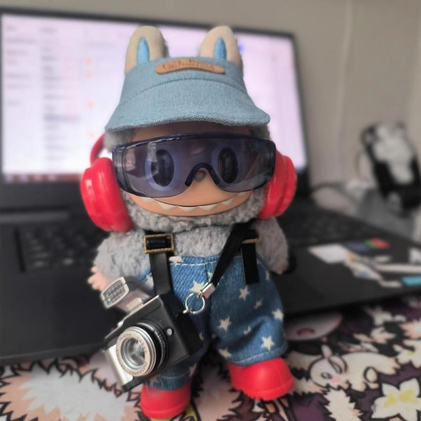 Labubu Labubu コットンドール メガネ カラフル ゴーグル スキーゴーグル Xiaobu Xiaopu