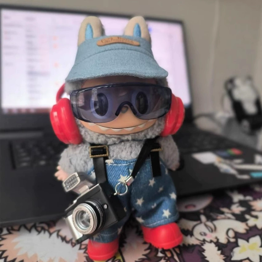 Очки защитные dolls Goggles (Labubu) Цветные рамки из хлопка, маленькие, разные размеры
