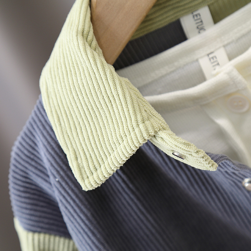 6161 traje de otoño para niños 2025 nuevo estilo fresco y guapo camisa coreana para niños chaqueta traje de primavera y otoño para bebés de tres piezas