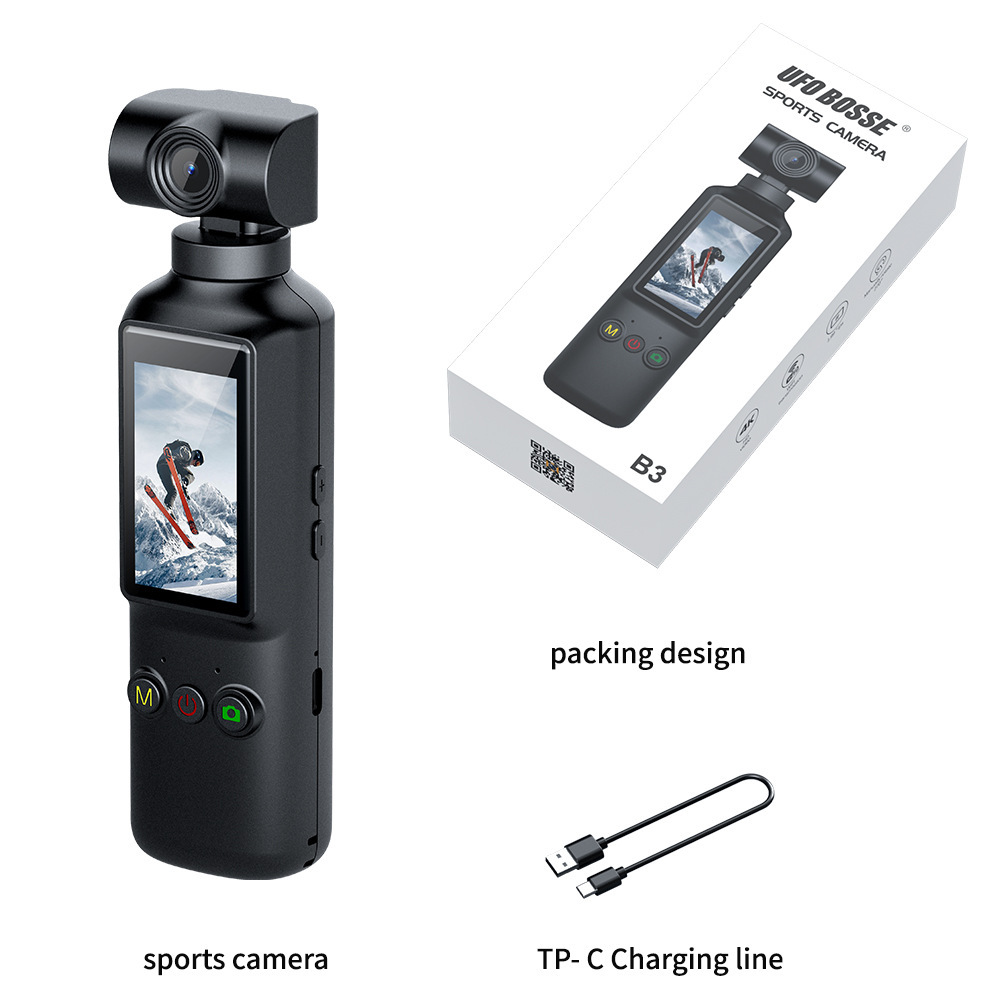 Cross-Border X8 Pocket Sports Camera 4K High-Definition Mini Handheld Camera Outdoor Camera Wifi Rotatable