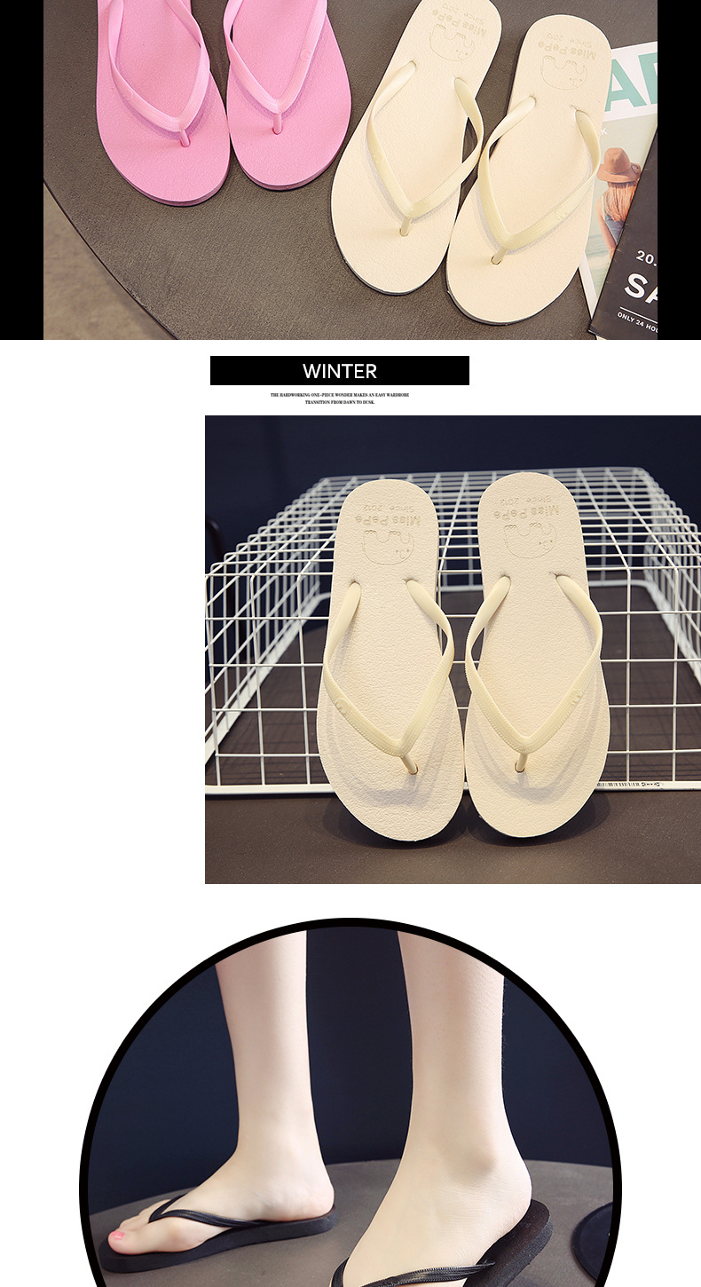 Women's Trendy Flat Flip-flops For Beach Summer Casual Wear_voghion.com