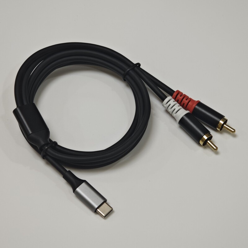 Type C to 2Rca Double Lotus USB C to 2Rca Audio Cable Aux One-To-Two Audio Cable Type C to 2Rca Double Lotus USB C to 2Rca Audio Cable Aux One-To-Two Audio Cable