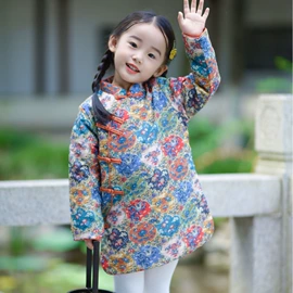 童旗袍;童民族服装;童马甲