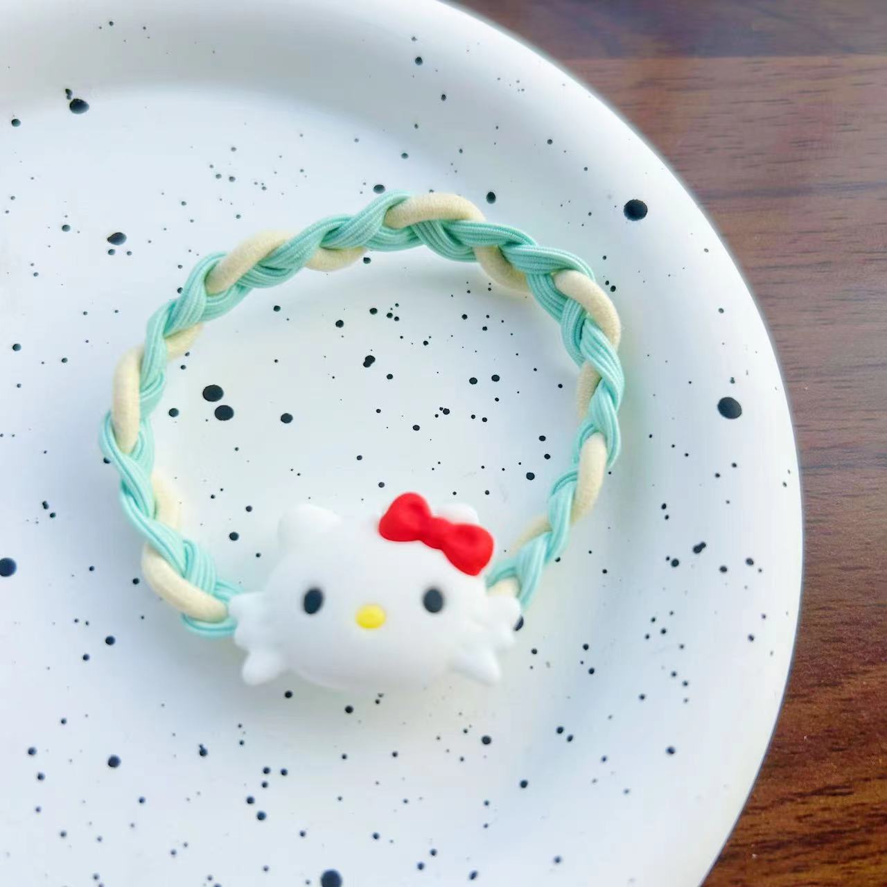 Niños Kuromi elástico Sanliou joyas para el cabello niñas lindas dibujos animados anillo para el cabello niñas atado cabello cuerda al por mayor