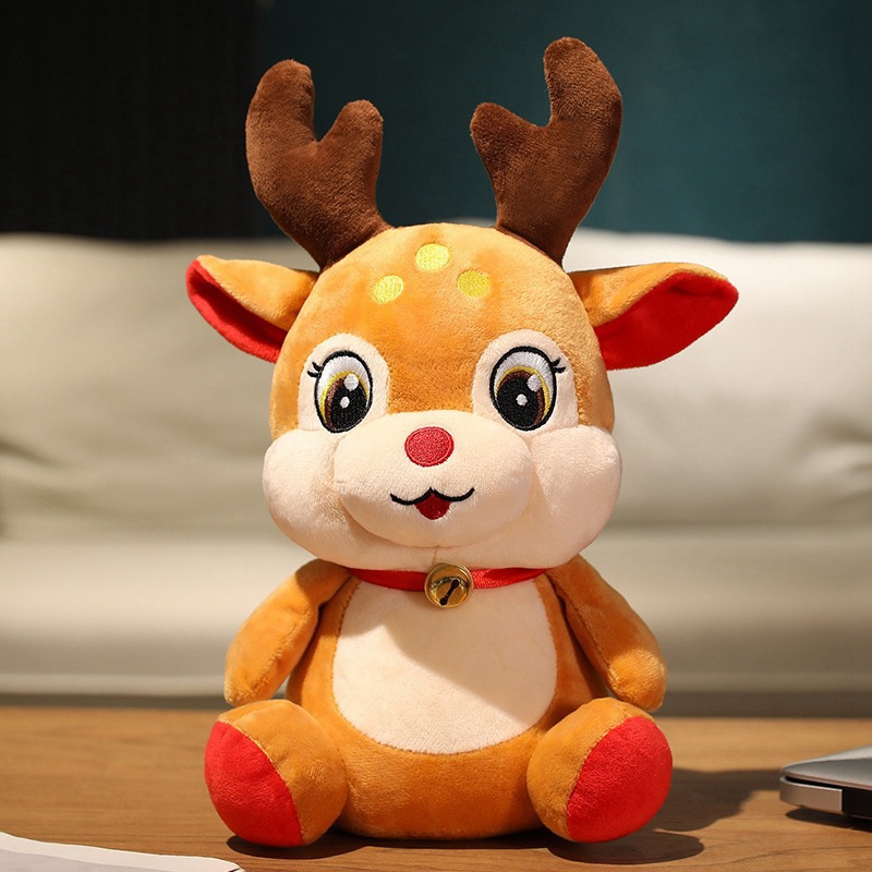 Activity Dolls Santa Elk Christmas Dolls Gifts Dolls Plush Toys_voghion.com