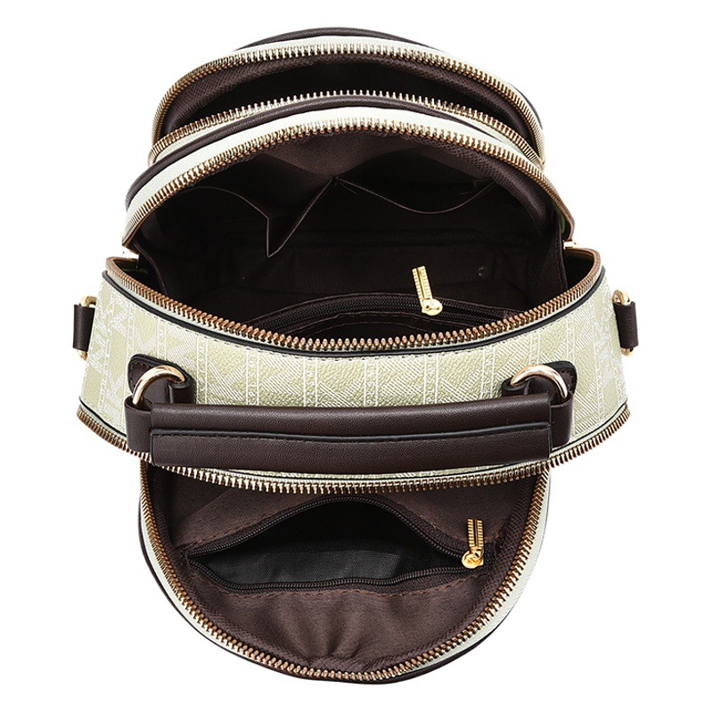 Women's Bag Pu 2026 New Style Backpack Soft Leather Shoulder Crossbody Bag Versatile Simple Backpack Handbag for Women