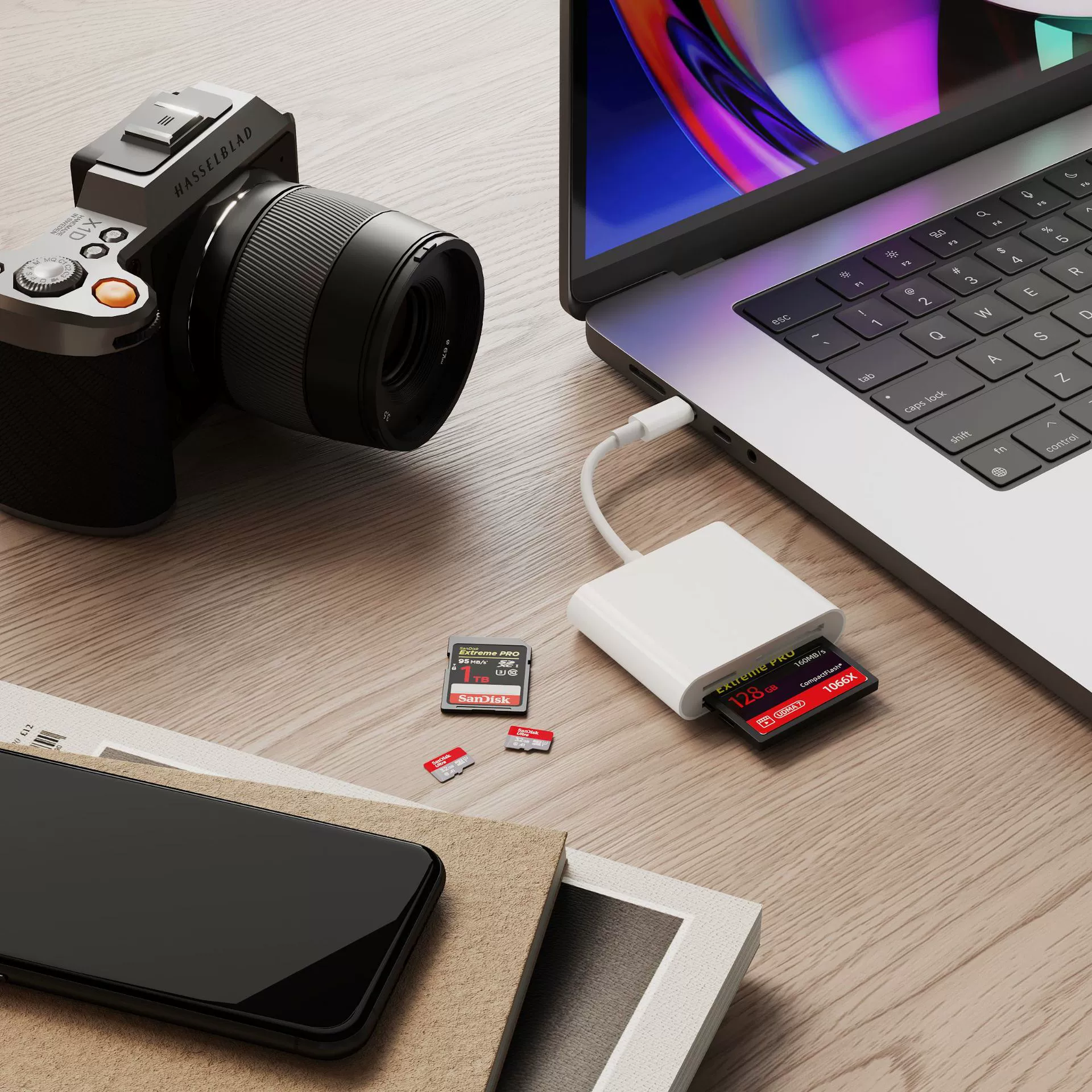 Cross-border 3-in-1 TYPE-C CF Camera Card TFsd Card Reader Multifunctional Android Mobile Universal otg