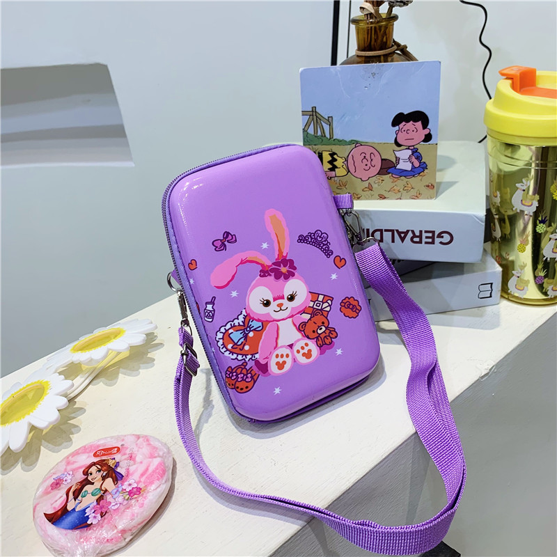 Lindo viaje de los niños de dibujos animados cambio pequeño bolso femenino nuevo teléfono móvil bolso bebé hombro crossbody bolsa de almacenamiento de moda