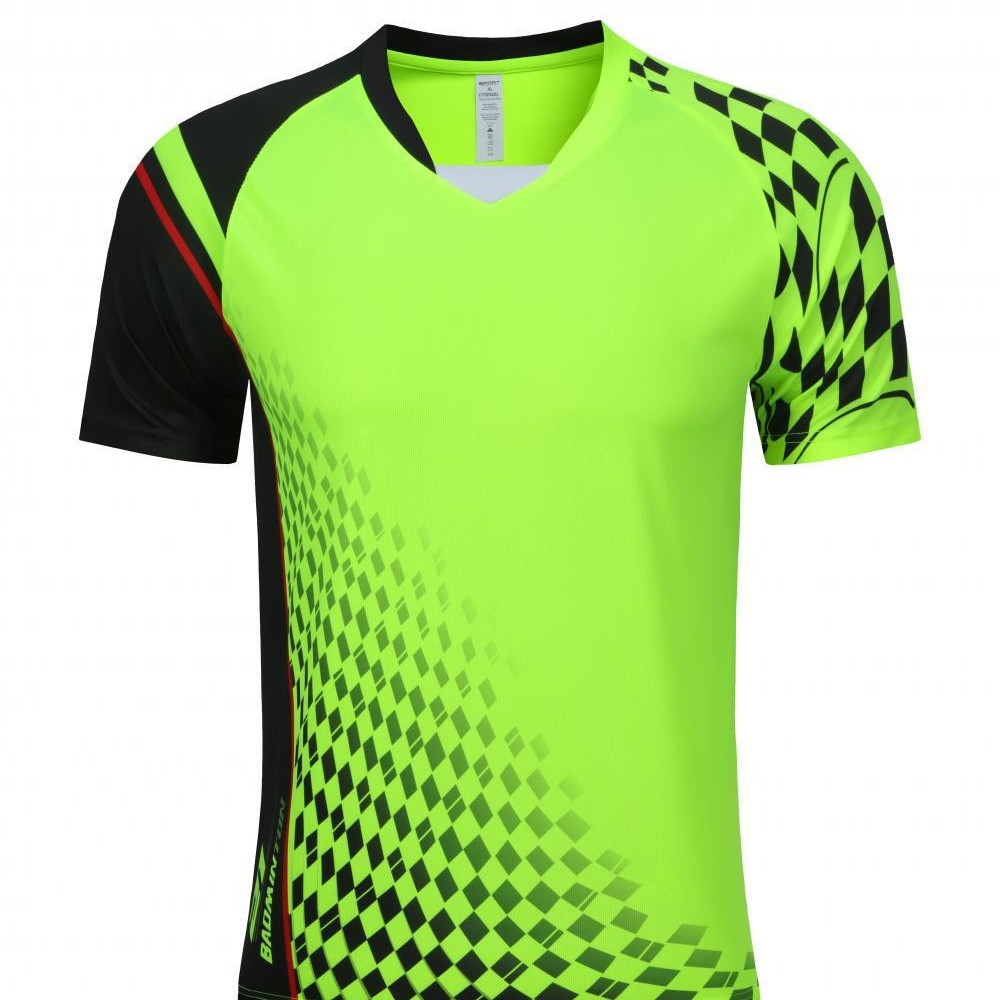 Promoción de chaqueta de bádminton para hombres y mujeres tenis de mesa voleibol V-cuello chaqueta de chaqueta de bádminton de secado rápido transpirable