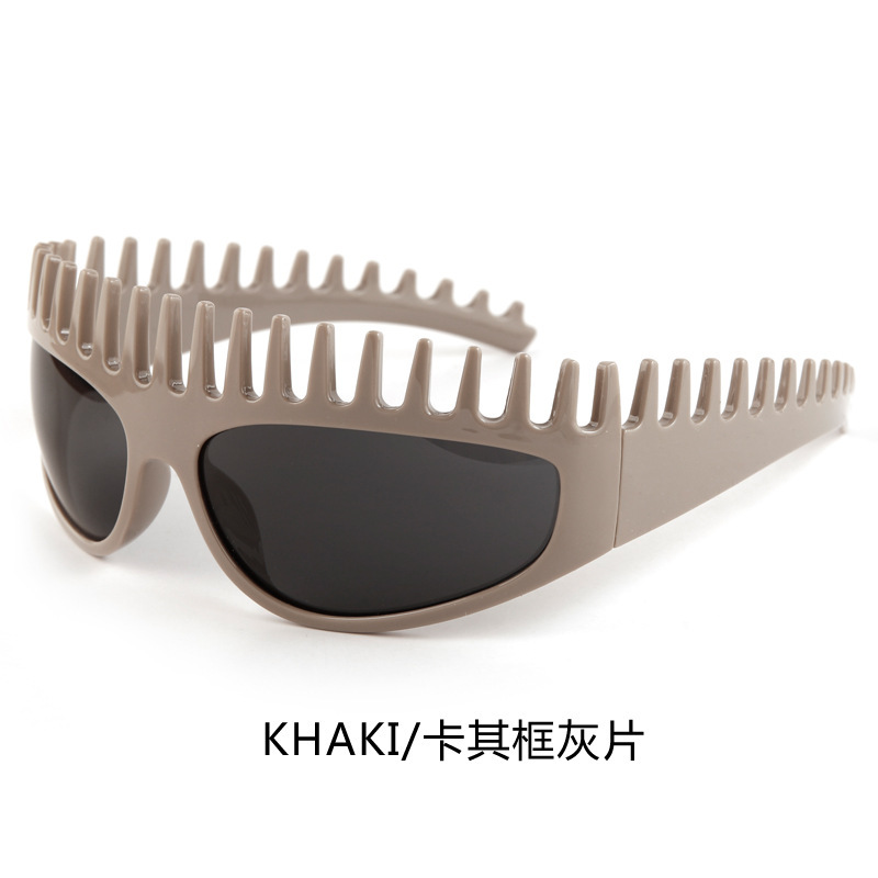 时尚个性发箍太阳镜女款欧美辣妹凹造型眼镜跨境潮流防紫外线墨镜|undefined