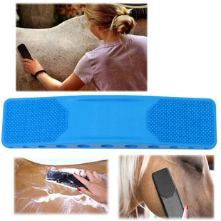 Horse Supplies Horse Brush Bath Massage Brush Horse Dog Beauty Brush Bath Massage Brush 6-in-1 Hair Removal Beauty Massage Scraper