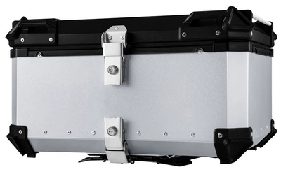 Motorcycle trunk — Three-Box Tail Boxes 28L-100L - 100l-flat-silver