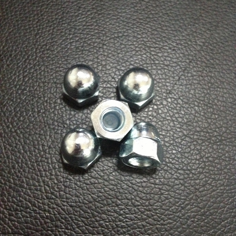 厂家供应碳钢一体铁盖帽防水盖帽铁袋帽M8-P1.25*13边*15高五金配